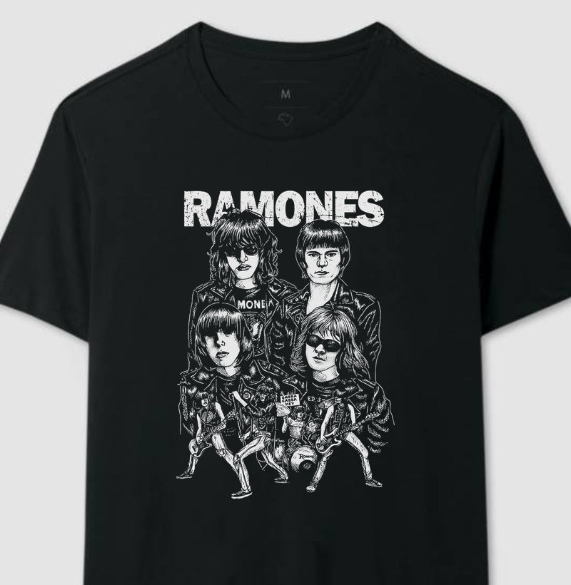 Camiseta Ramones Desenhado