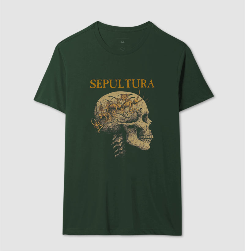 Camiseta Caveira Sepultura