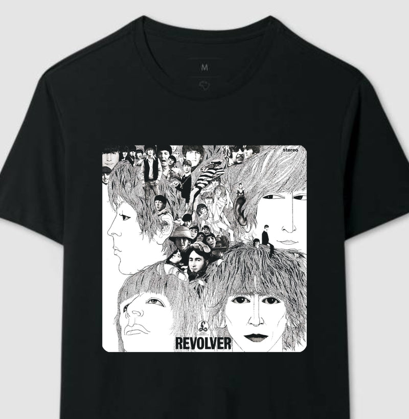 Camiseta Disco Beatles Revolver Álbum