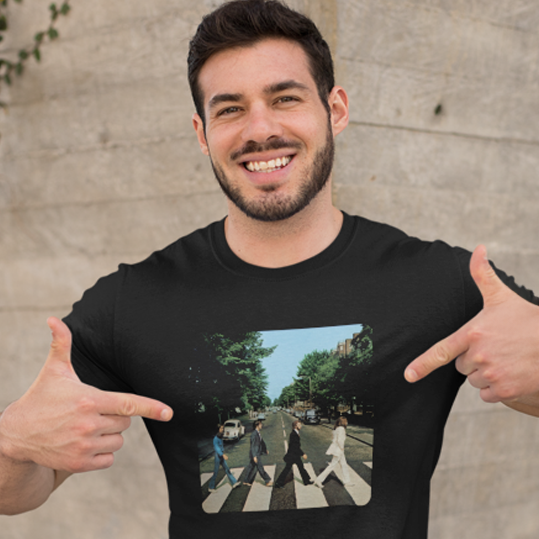 Camiseta Disco Beatles Abbey Road