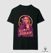Camiseta Nirvana Kurt Cobain Algodão Peruano
