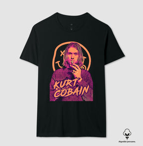 Camiseta Nirvana Kurt Cobain Algodão Peruano