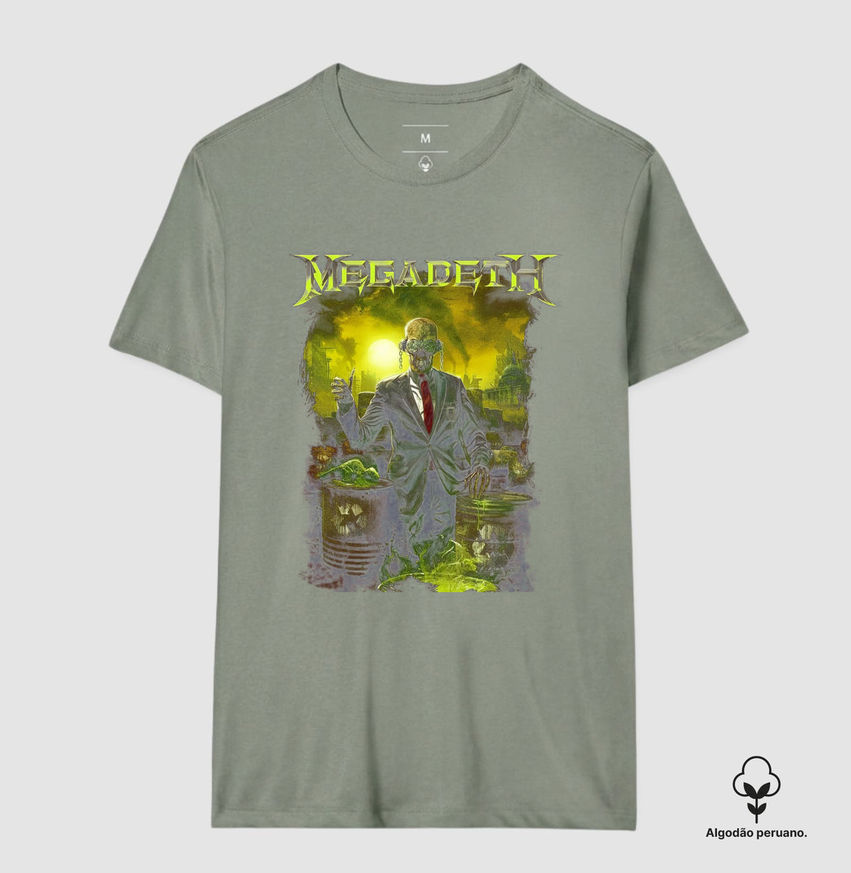 Camiseta Megadeth Toxic Algodão Peruano