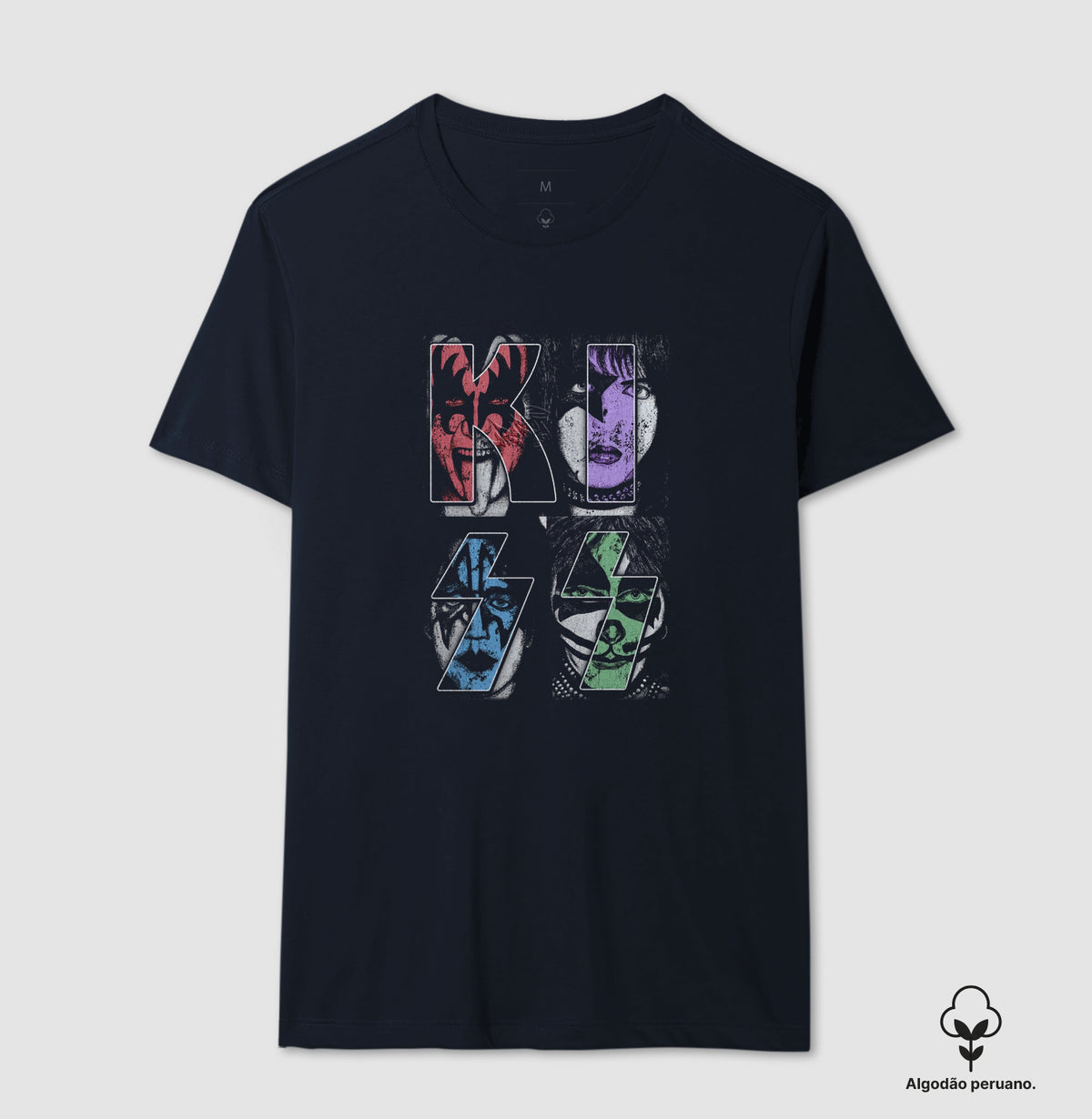 Camiseta Kiss Algodão Peruano