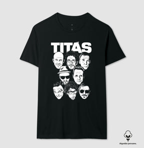 Camiseta Banda Titãs Faces Algodão Peruano