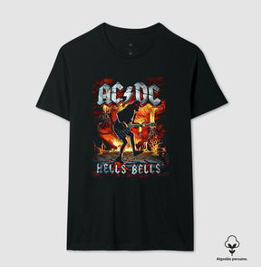 Camiseta AC/DC Hells Bells Algodão Peruano