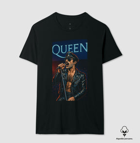 Camiseta Freddie Mercury Queen Algodão Peruano