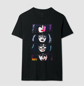 Camiseta Kiss Quatro Faces