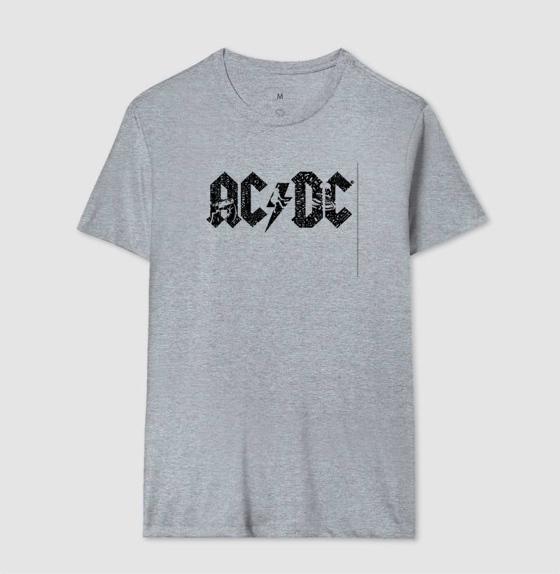 Camiseta AC/DC Desenhada