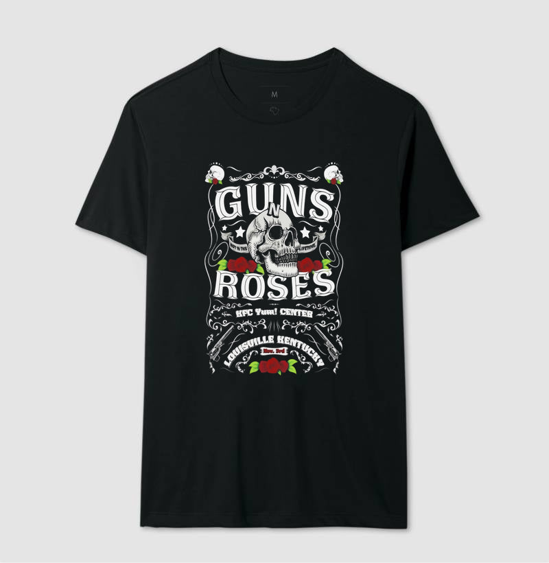 Camiseta Guns N' Roses Caveira