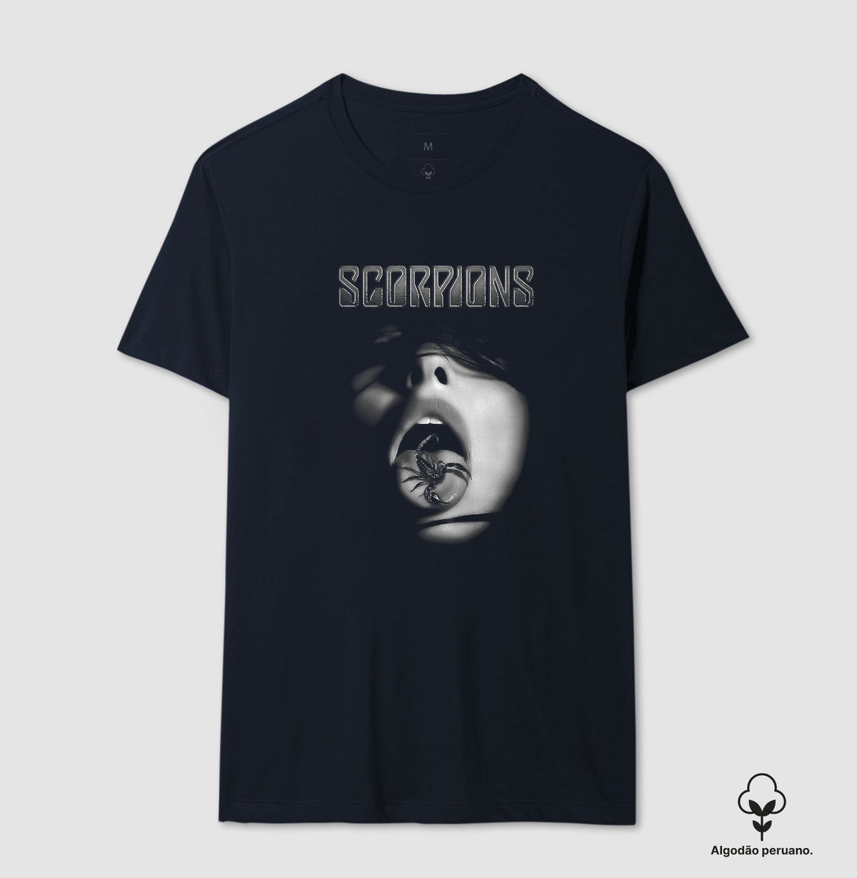Camiseta Scorpions Algodão Peruano