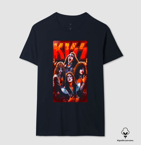 Camiseta Banda Kiss Algodão Peruano