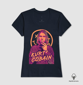 Camiseta Nirvana Kurt Cobain Algodão Peruano