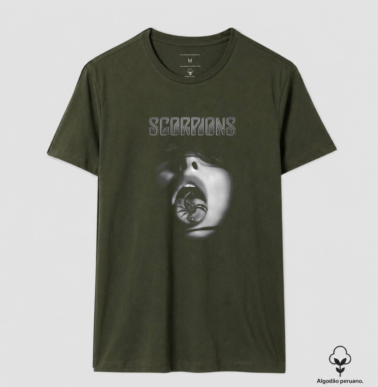 Camiseta Scorpions Algodão Peruano