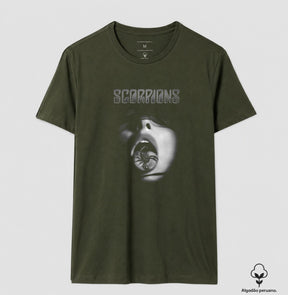 Camiseta Scorpions Algodão Peruano