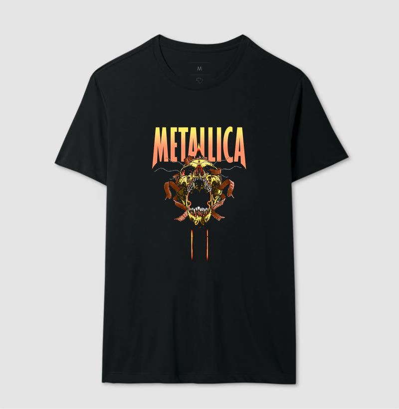 Camiseta Metallica Caveira Grito do Caos