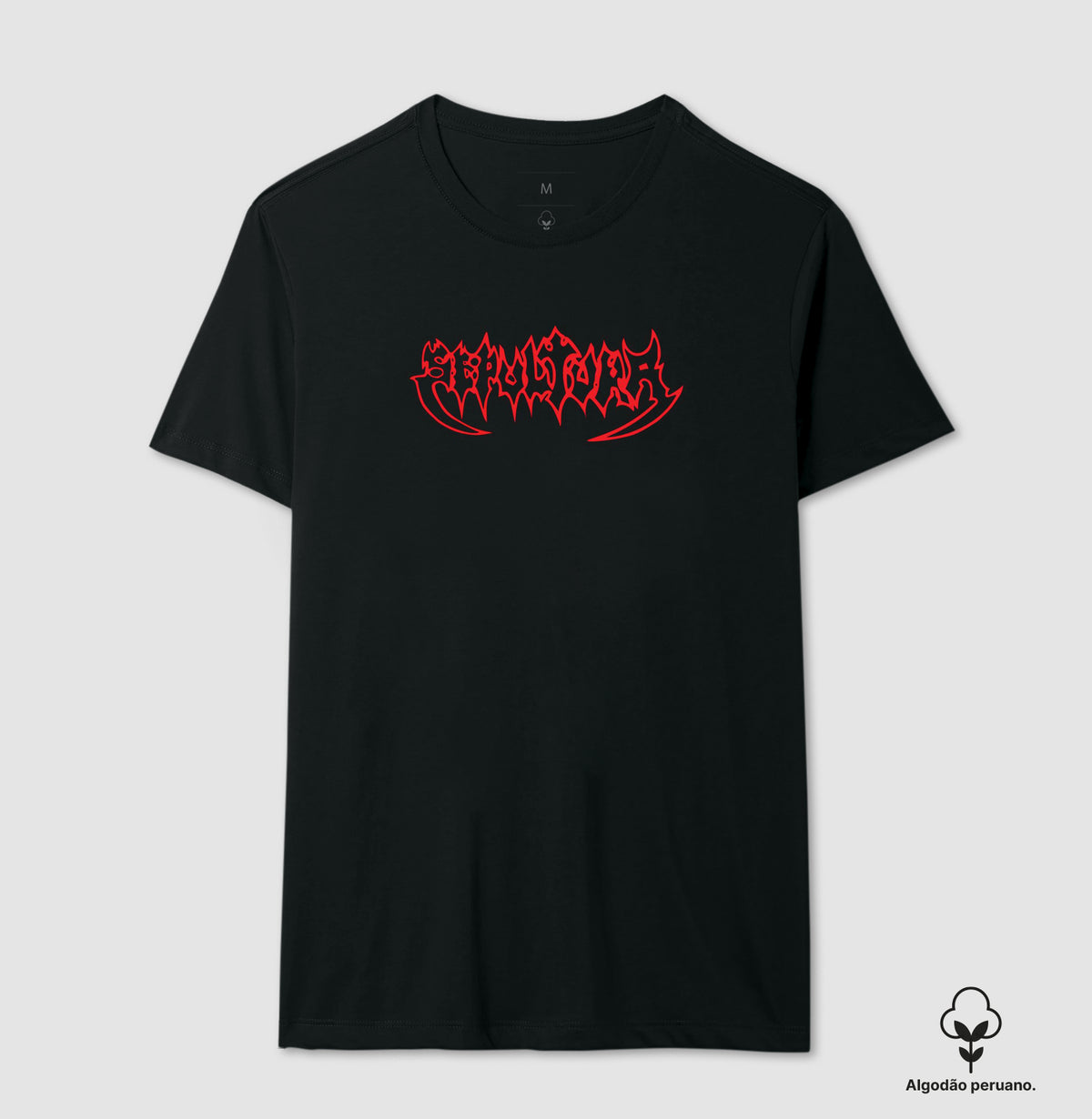 Camiseta Sepultura Logo Algodão Peruano