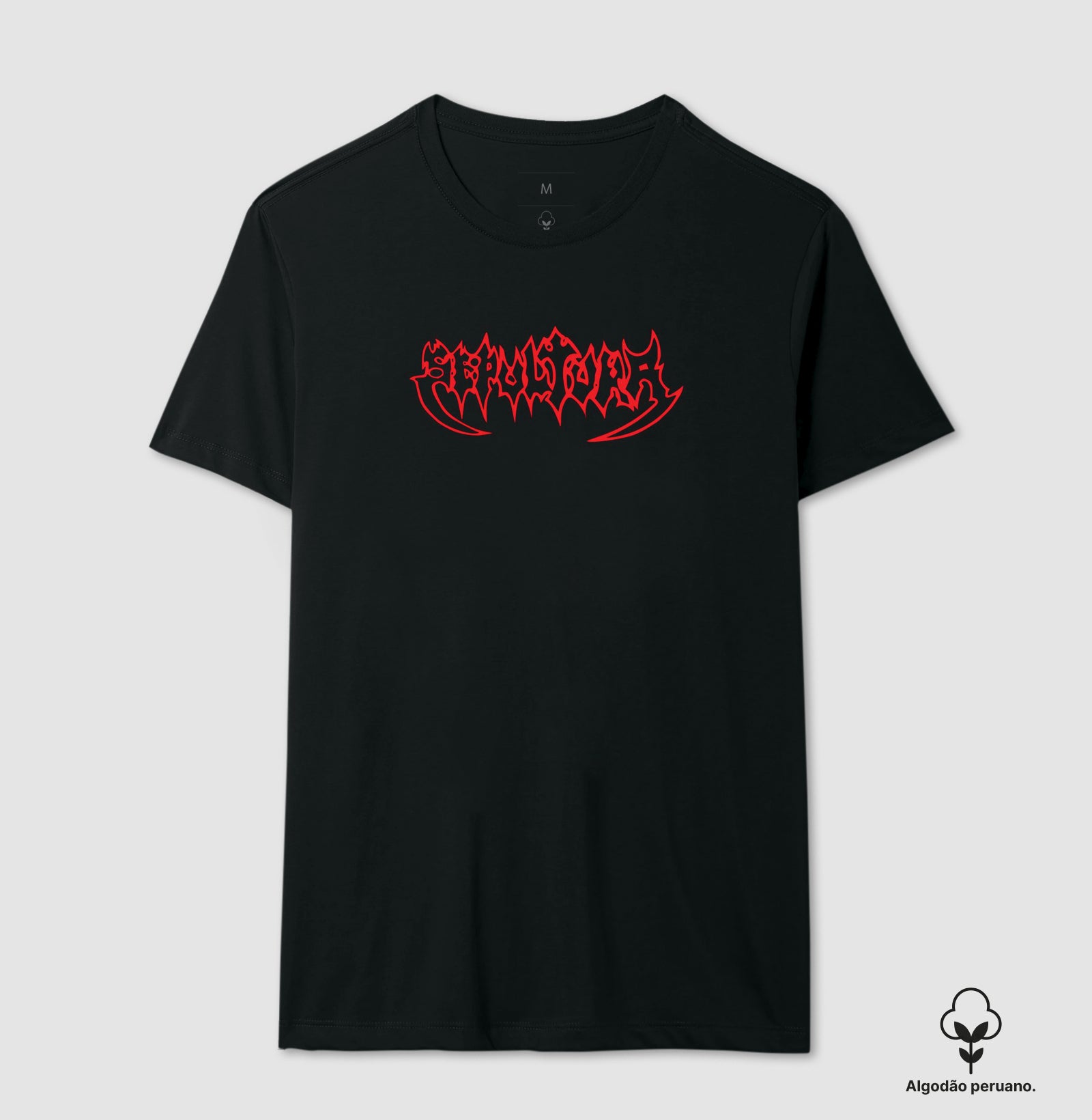 Camiseta Sepultura Logo Algodão Peruano
