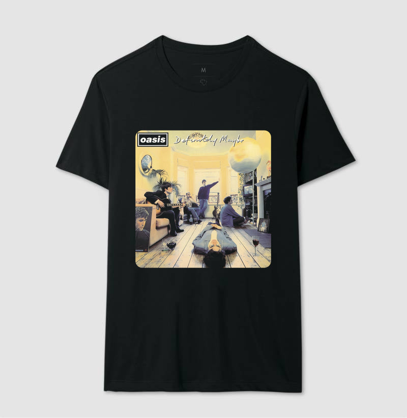 Camiseta Disco Oasis - Definitely Maybe