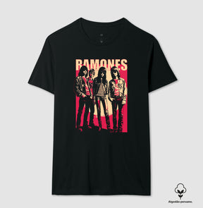 Camiseta Ramones Cartoon Algodão Peruano