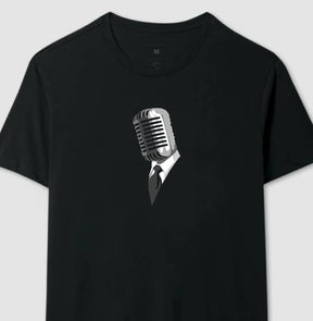 Camiseta Microfone de Terno