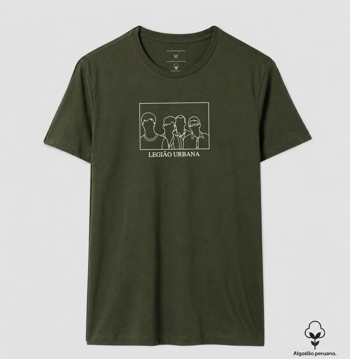 Camiseta Legião Urbana Silhueta Algodão Peruano