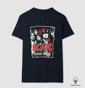 Camiseta AC/DC Highway to hell Algodão Peruano