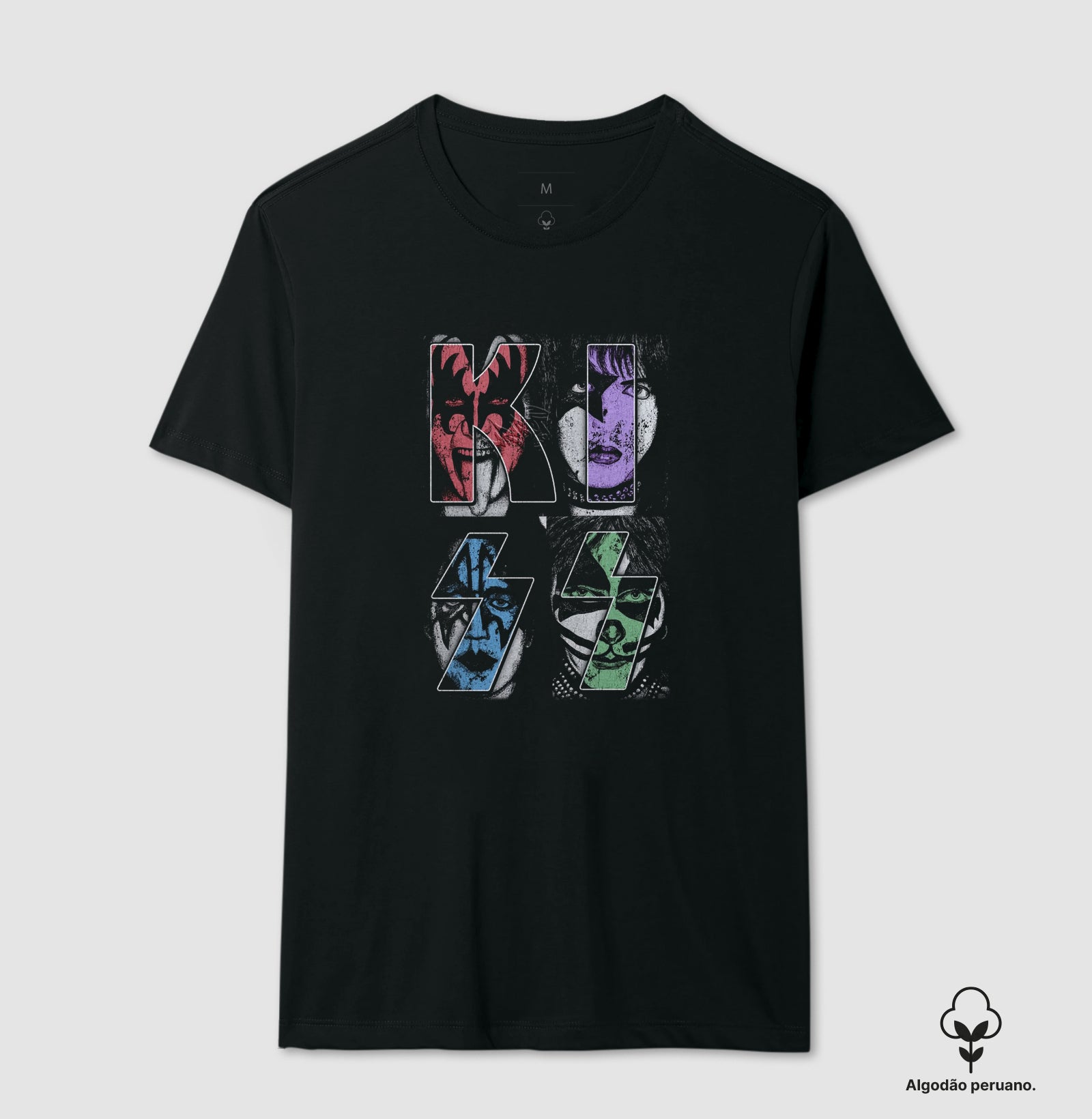 Camiseta Kiss Algodão Peruano