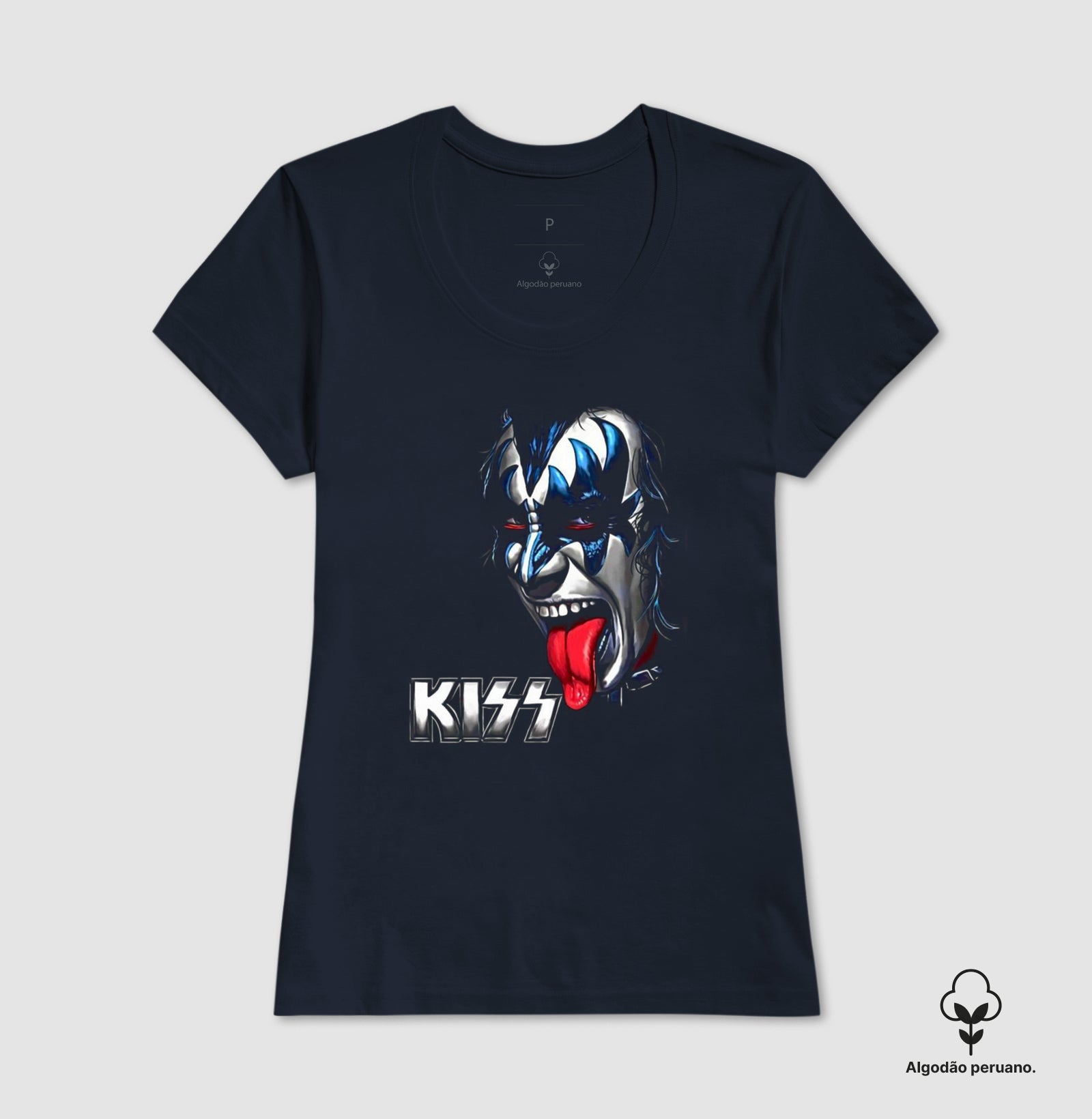 Camiseta Kiss Algodão Peruano