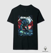 Camiseta Metallica Lobo Algodão Peruano