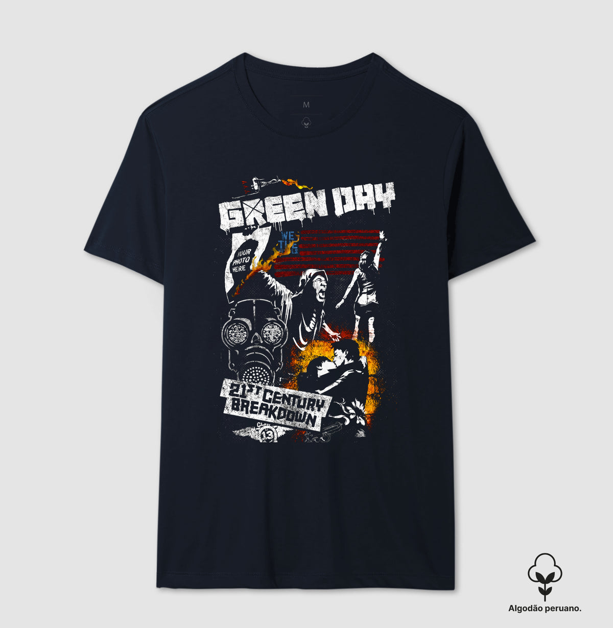 Camiseta Green Day 21st Century Algodão Peruano