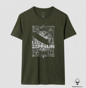 Camiseta Led Zeppelin Algodão Peruano