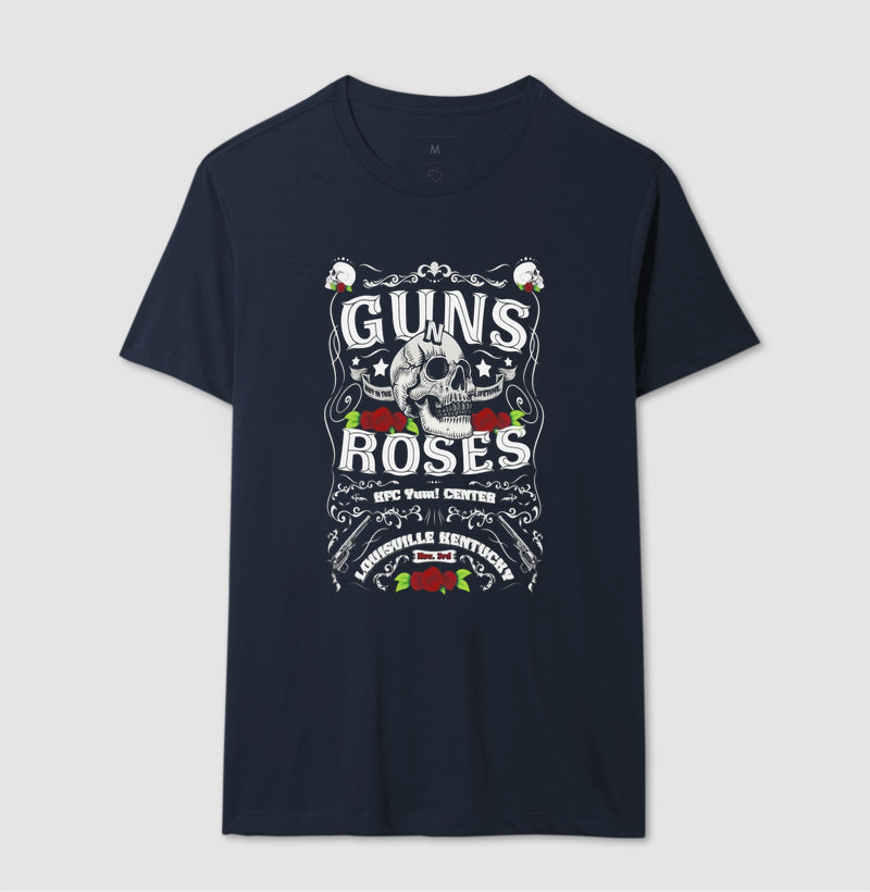 Camiseta Guns N' Roses Caveira