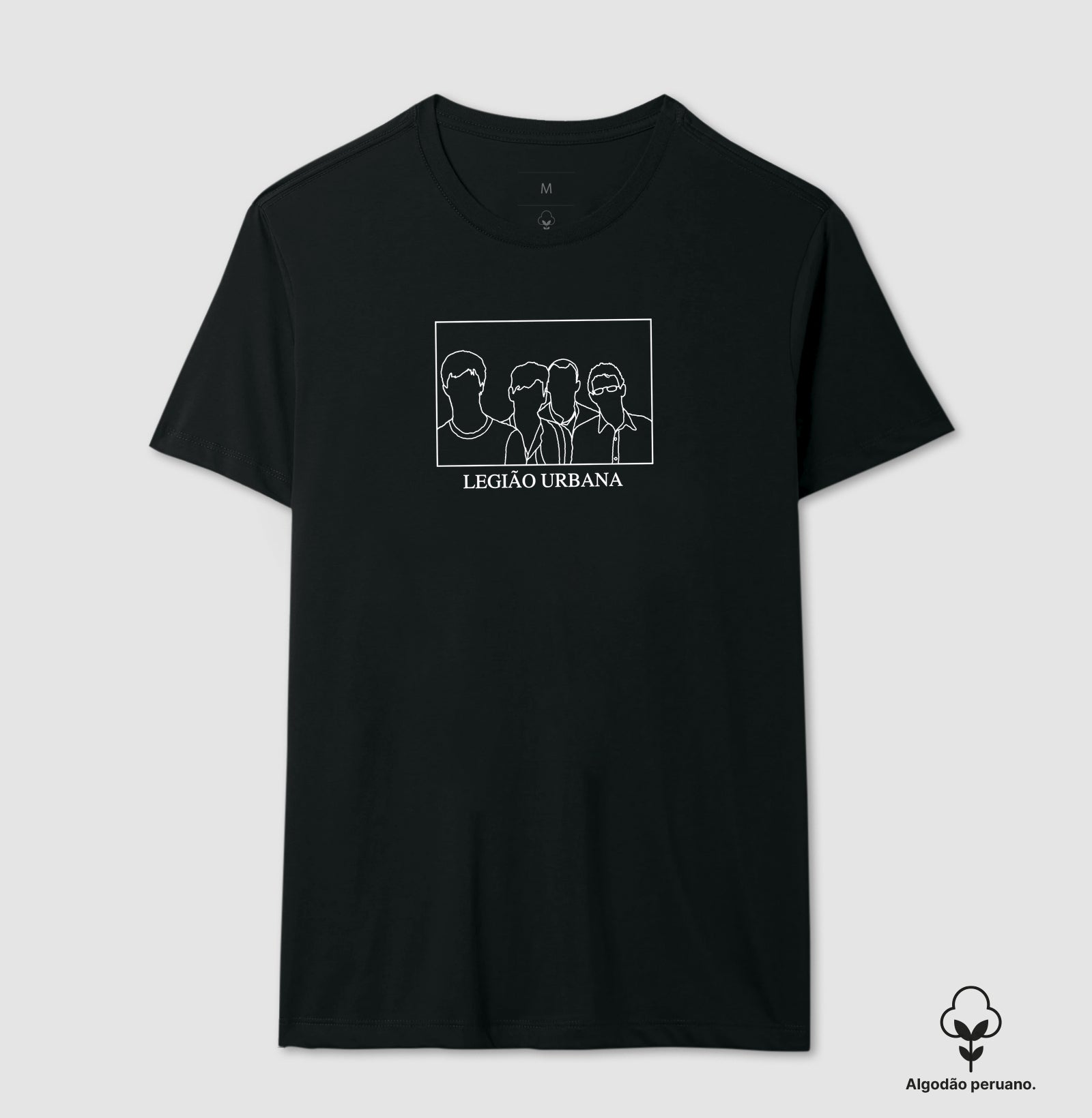 Camiseta Legião Urbana Silhueta Algodão Peruano