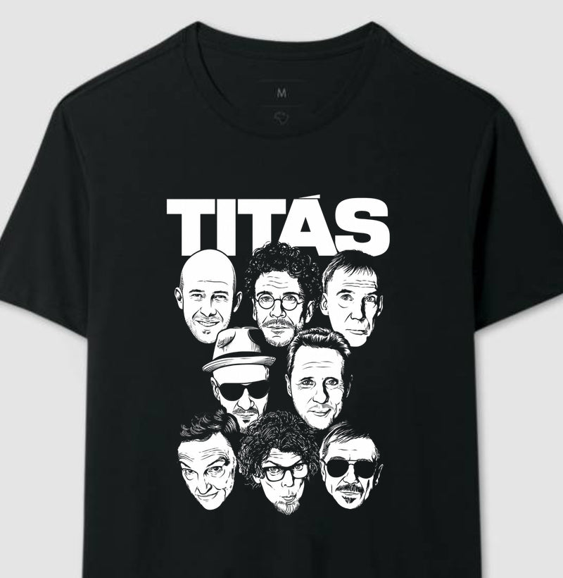 Camiseta Banda Titãs Faces