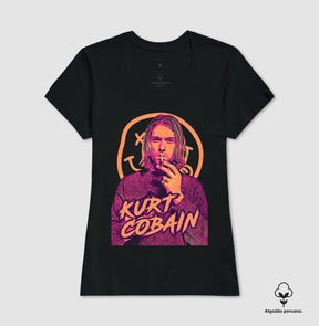 Camiseta Nirvana Kurt Cobain Algodão Peruano