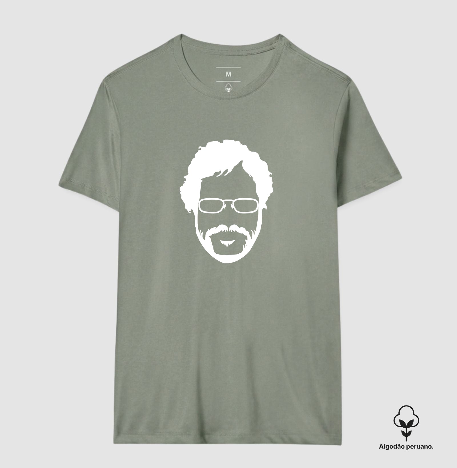 Camiseta Silhueta do Renato Russo Algodão Peruano