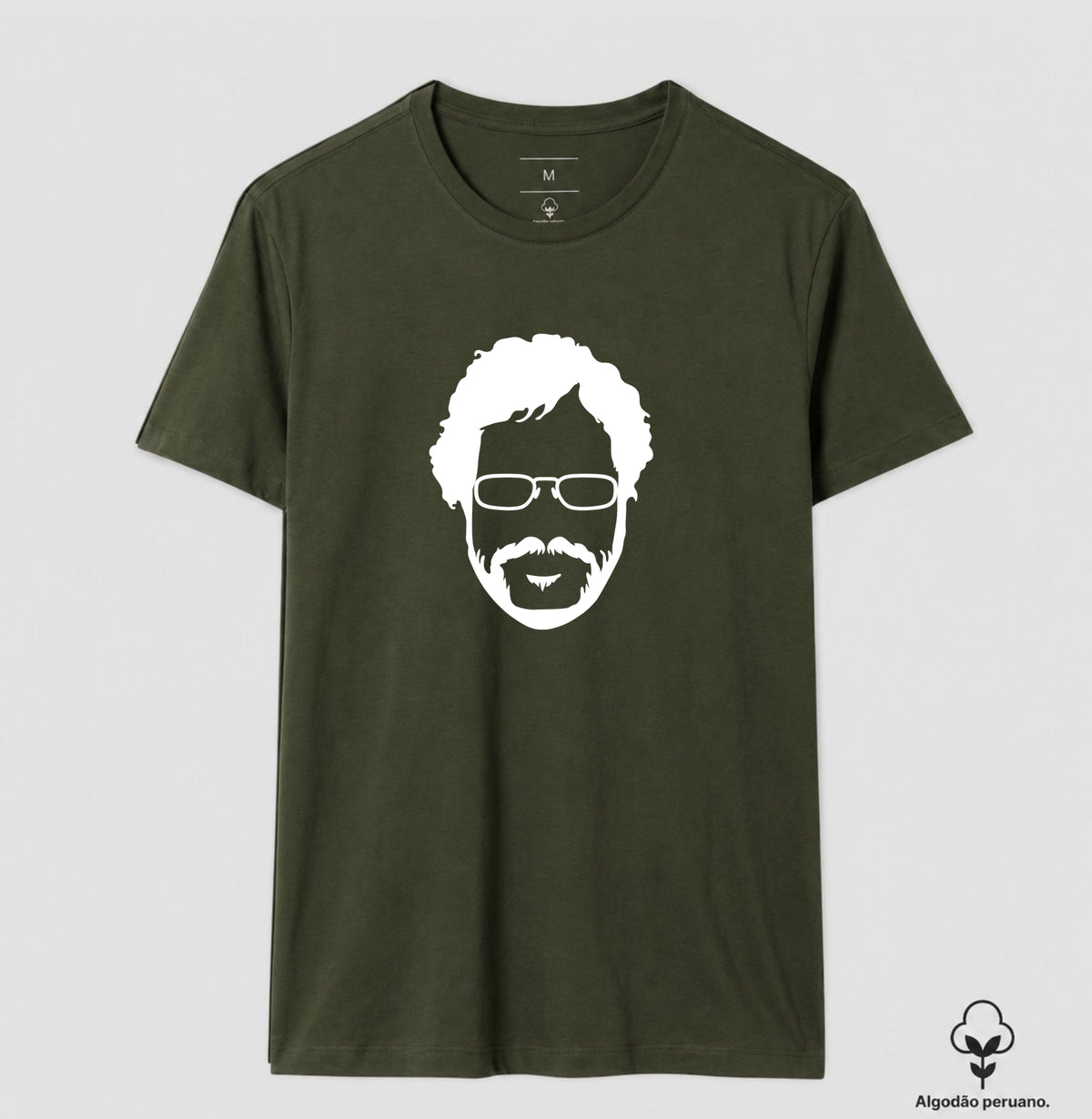 Camiseta Silhueta do Renato Russo Algodão Peruano