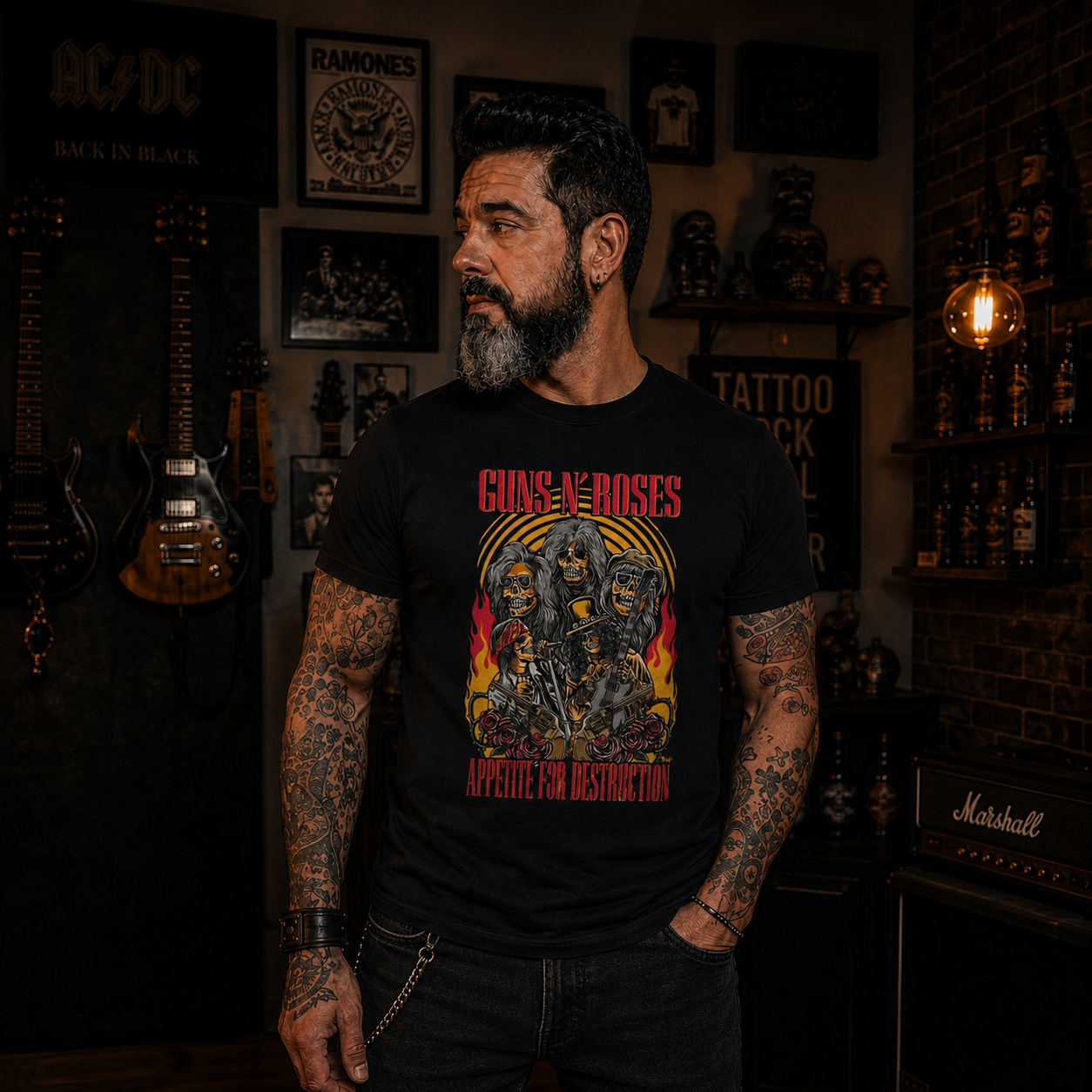 Camiseta Guns N' Roses appetite for destruction