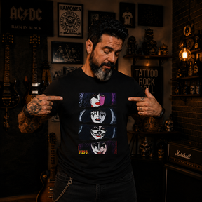 Camiseta Kiss Quatro Faces