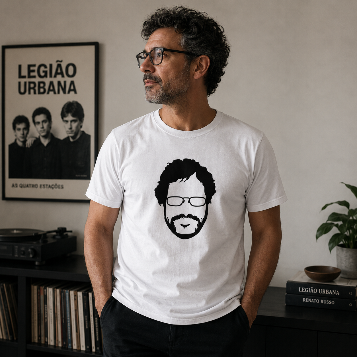 Camiseta Silhueta do Renato Russo