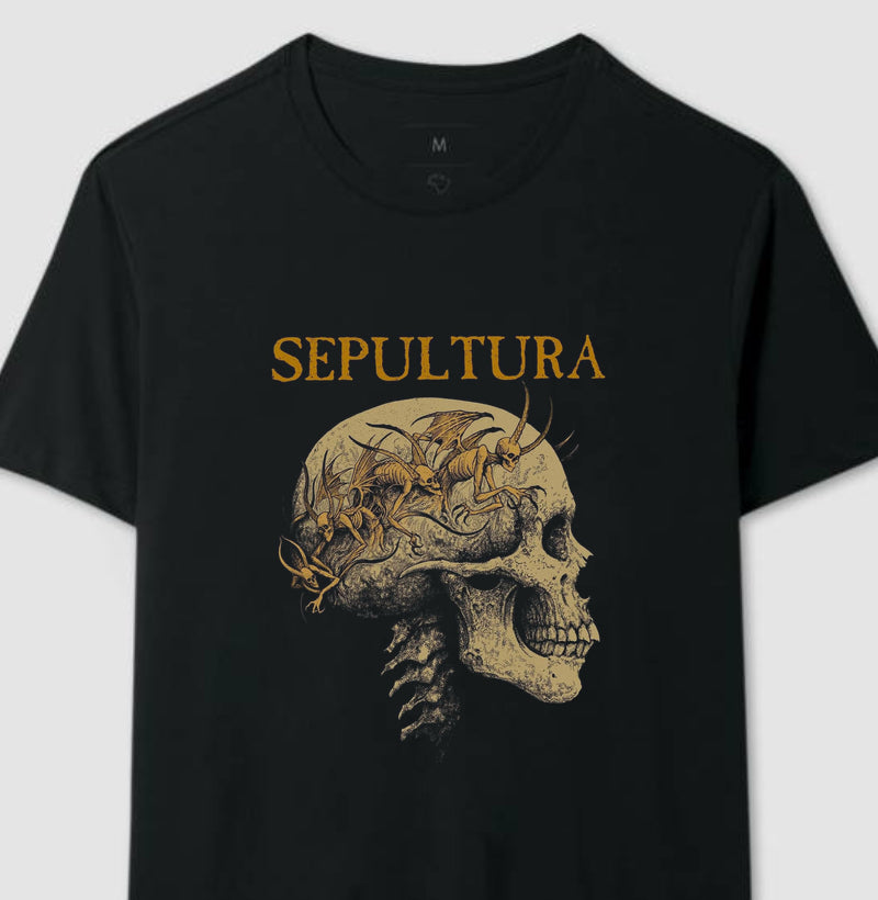 Camiseta Caveira Sepultura