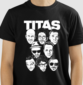 Camiseta Banda Titãs Faces Algodão Peruano