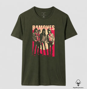 Camiseta Ramones Cartoon Algodão Peruano