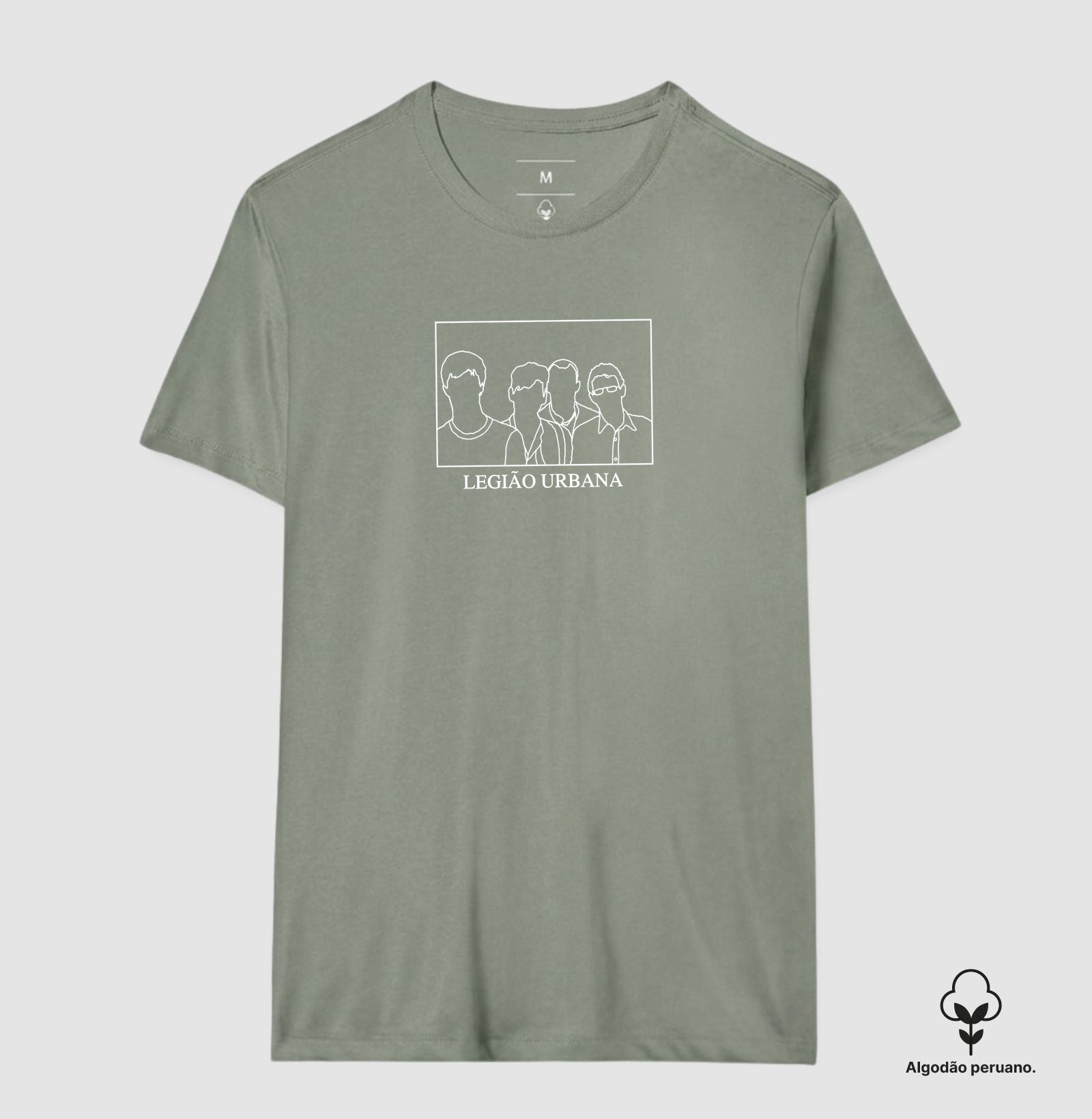 Camiseta Legião Urbana Silhueta Algodão Peruano