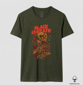 Camiseta Black Sabbath Algodão Peruano