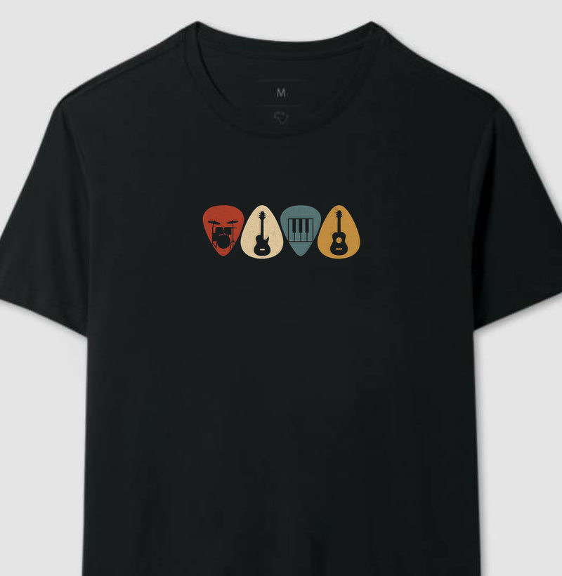 Camiseta Instrumentos Dentro da Palheta