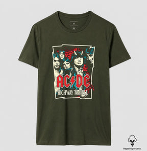 Camiseta AC/DC Highway to hell Algodão Peruano