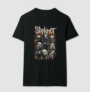 Camiseta Slipknot Faces da Loucura