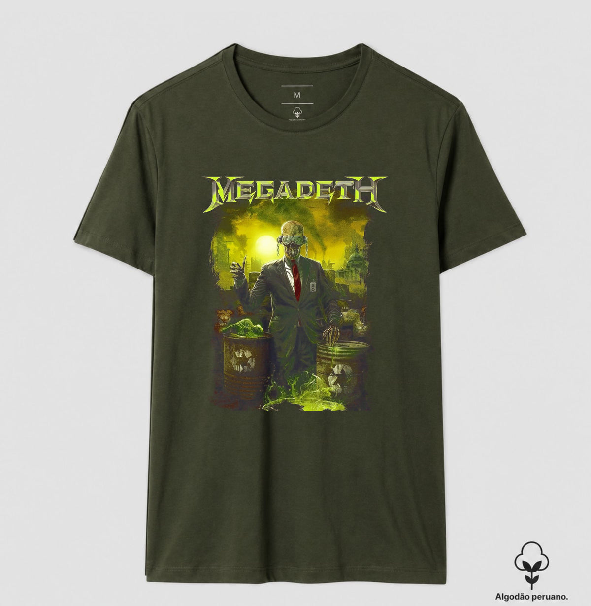 Camiseta Megadeth Toxic Algodão Peruano